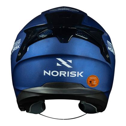 Imagem de Capacete Norisk Aberto Downtown Monocolor Azul Brilhante Com Óculos Interno