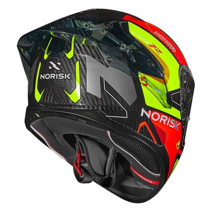 Imagem de Capacete Norisk Carbon R Rider Orange Yellow + Viseira Fume