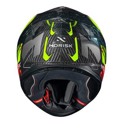 Imagem de Capacete Norisk Carbon R Rider Orange Yellow + Viseira Fume