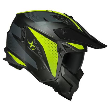Imagem de Capacete Norisk Darth II X1 Matte Black HV Yellow