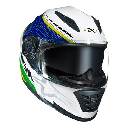 Imagem de Capacete Norisk FF302 Soul Grand Prix Brasil Países Óculos