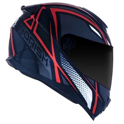 Imagem de Capacete Norisk FF802 Razor Ninja Preto/Cinza/ Vermelho Fosco