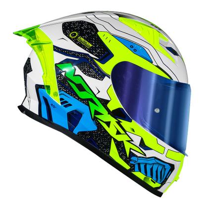 Imagem de Capacete Norisk Flow Robot Branco e Amarelo