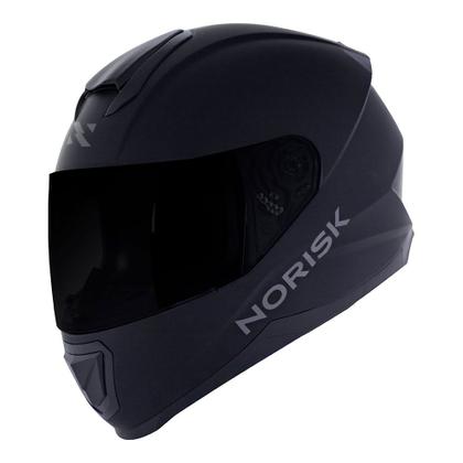 Imagem de Capacete Norisk Razor Monocolor Preto Fosco Mais Viseira Camaleão