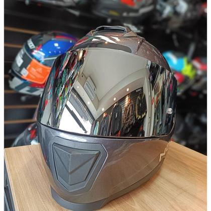 nori Capacete Original Norisk FF345 Charge Preto Prata Vermelho - MotoBR