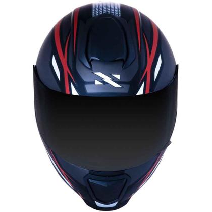 Imagem de Capacete Norisk Razor Ninja Fosco Preto Titanium Vermelho