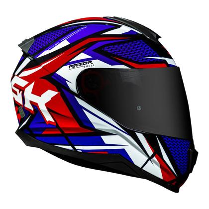 Imagem de Capacete Norisk Razor Sharp Azul e Vermelho