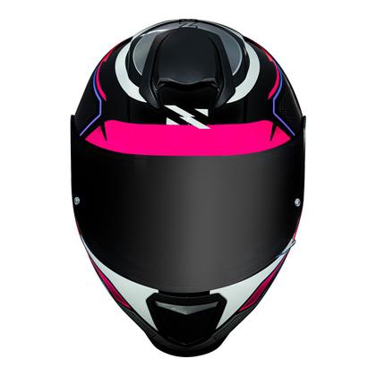 Imagem de Capacete Norisk Razor Speed Max Rosa e Roxo Mais Viseira Fumê