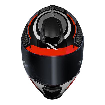 Imagem de Capacete Norisk Razor Speedmax Preto Brilhante Cinza e Laranja