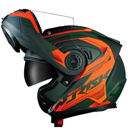 Imagem de Capacete NoRisk Route FF345 SpeedMax Verde/ Laranja
