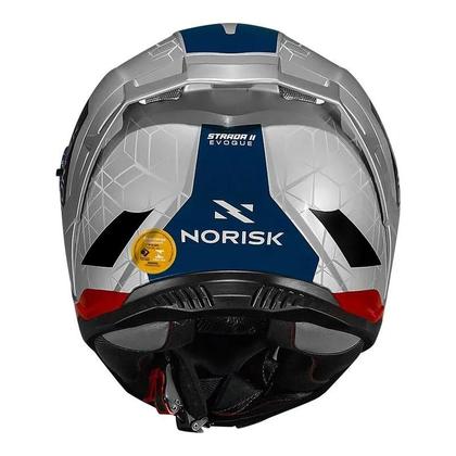 Imagem de Capacete Norisk Strada II Evoque Prata Azul e Vermelho
