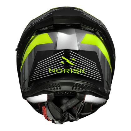 Imagem de Capacete Norisk Strada II ST Cinza Titanium Preto e Amarelo