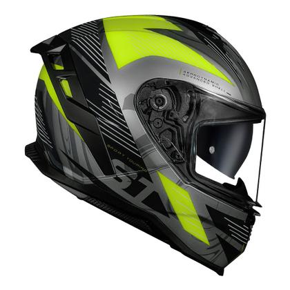 Imagem de Capacete Norisk Strada II ST Cinza Titanium Preto e Amarelo