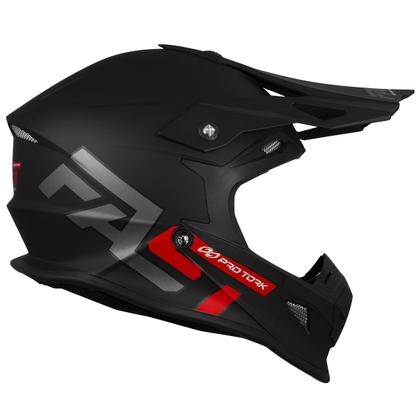 Imagem de Capacete Off Road Piloto Motocross Trilha Enduro Fast 788 Solid Pro Tork Esportivo Fechado Masculino Feminino + Nota Fiscal