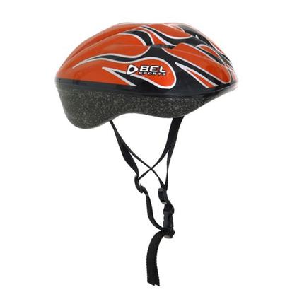 Imagem de Capacete Para Bike Skate e Patins Laranja Metálico Bel Sports - Interior em EPS - Tamanho G - 409200