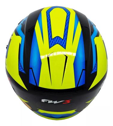 Imagem de Capacete Para Moto Aberto X Open Up Fox Fw3 Óculos Interno