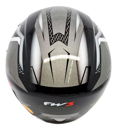 Imagem de Capacete Para Moto Aberto X Open Up Fox Fw3 Óculos Interno