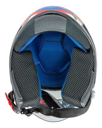 Imagem de Capacete Para Moto Aberto X Open Up Fox Fw3 Óculos Interno