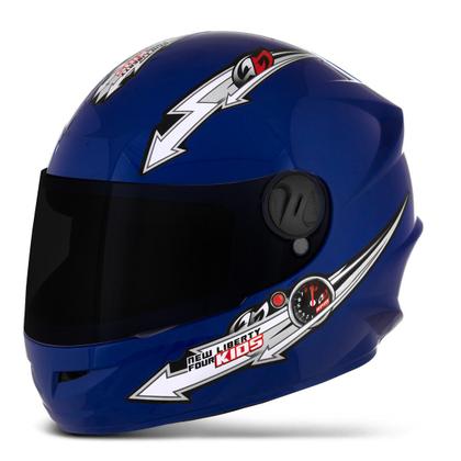 Imagem de Capacete Para Moto Fechado Infantil Pro Tork Liberty Four Kids com Viseira Fumê