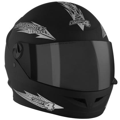 Imagem de Capacete Para Moto Fechado Protork New Liberty Four Viseira Fume Masculino Feminino Esportivo 