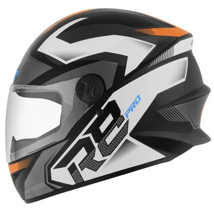 Imagem de Capacete Para Moto Fechado R8 Pro Brilhante Masculino Feminino