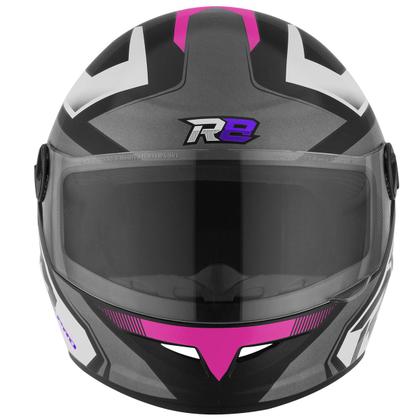 Imagem de Capacete Para Moto Fechado R8 Pro Brilhante Masculino Feminino