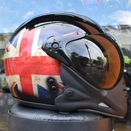 Imagem de Capacete Peels F21 Reino Unido Custom Com Queixeira Aberto