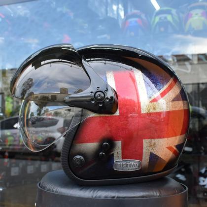 Imagem de Capacete Peels F21 Reino Unido Custom Com Queixeira Aberto