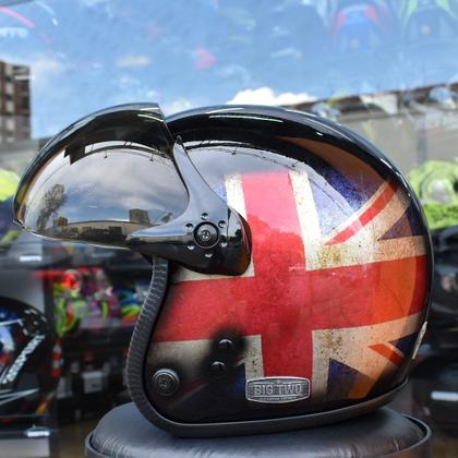 Imagem de Capacete Peels F21 Reino Unido Custom Com Queixeira Aberto