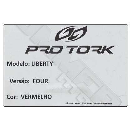 Imagem de Capacete Protork Liberty Four Vermelho