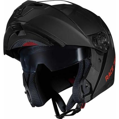 Imagem de Capacete Race Tech Escamoteável Signal Preto Fosco C/viseira Interna