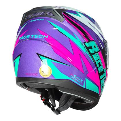 Imagem de Capacete Race Tech Sector Electro Roxo/ Rosa