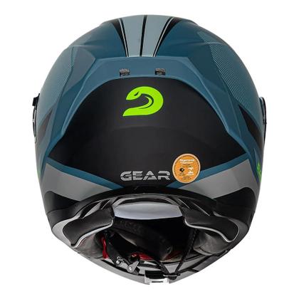 Imagem de Capacete race tech signal gear azul fosco