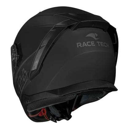 Imagem de Capacete Race Tech Volt Monocolor Preto Fosco Óculos interno