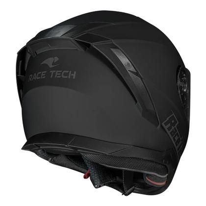 Imagem de Capacete Race Tech Volt Monocolor Preto Fosco Óculos interno