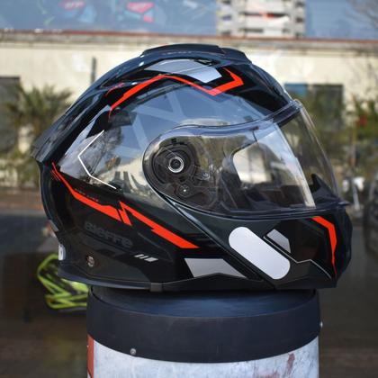 Imagem de Capacete Robocop Moto Bieffe B-Dynamic Attractie Vermelho