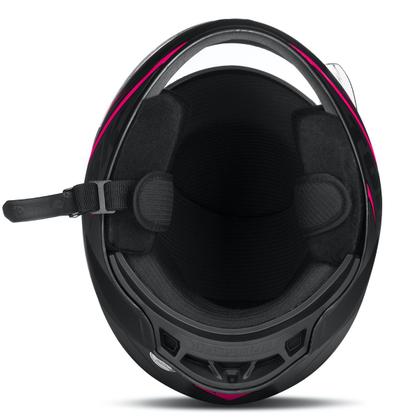 Imagem de Capacete Rosa Fechado Moto Protork R8 Pro Fosco Tamanho 58