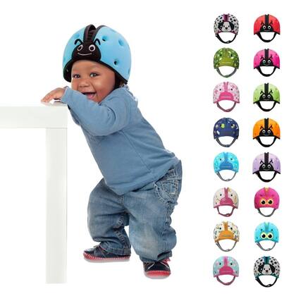 Imagem de Capacete SafeHeadBaby Soft Protetor de cabeça infantil 40-52 cm azul