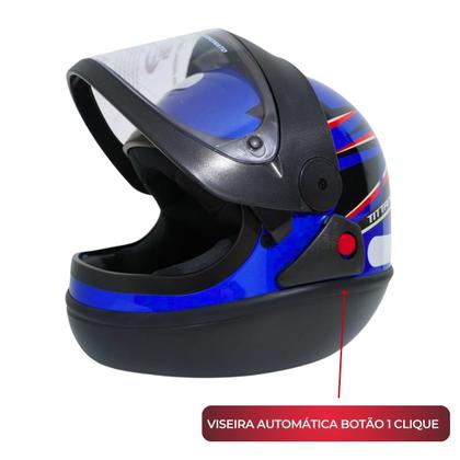 Imagem de Capacete San Marino Titanium Original Automatico Taurus Azul