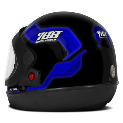 Imagem de Capacete Sport Moto 788 Automático Feminino Masculino Fechado Pro Tork