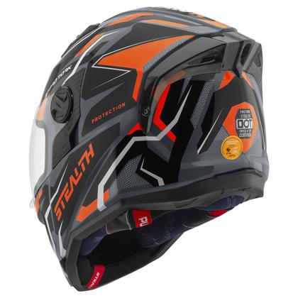 Imagem de Capacete Stealth Hawk Moto Fechado Feminino Masculino Pro Tork Proteção Segurança