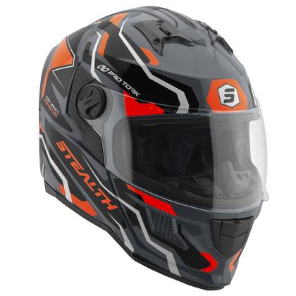 Imagem de Capacete Stealth Hawk Moto Fechado Feminino Masculino Pro Tork Proteção Segurança