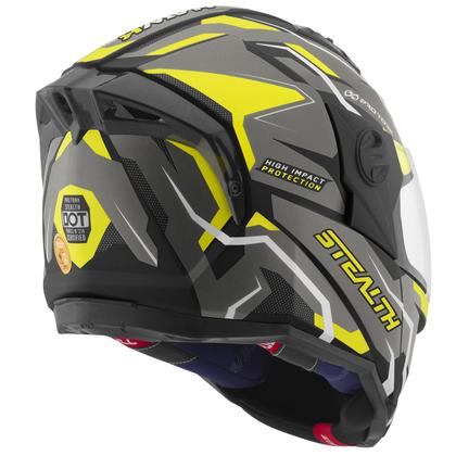Imagem de Capacete Stealth Hawk Moto Fechado Feminino Masculino Pro Tork Proteção Segurança
