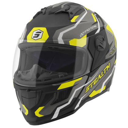 Imagem de Capacete Stealth Hawk Moto Fechado Feminino Masculino Pro Tork Proteção Segurança