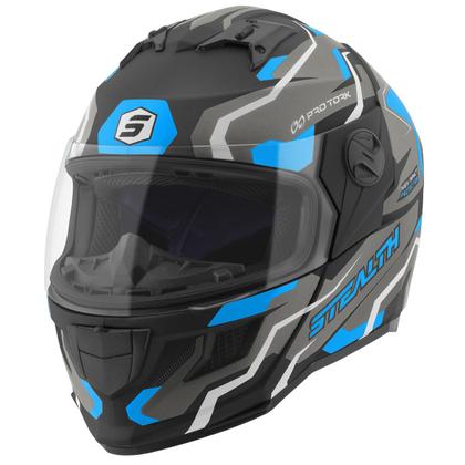 Imagem de Capacete Stealth Hawk Moto Fechado Feminino Masculino Pro Tork Proteção Segurança