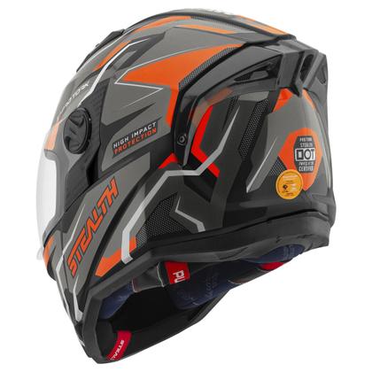 Imagem de Capacete Stealth Hawk Moto Fechado Feminino Masculino Pro Tork Proteção Segurança