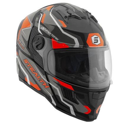 Imagem de Capacete Stealth Hawk Moto Fechado Feminino Masculino Pro Tork Proteção Segurança