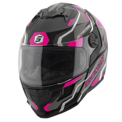 Imagem de Capacete Stealth Hawk Moto Fechado Feminino Masculino Pro Tork Proteção Segurança