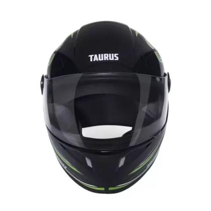 Imagem de Capacete taurus joy23 rs new wave preto/verde fechado motobo