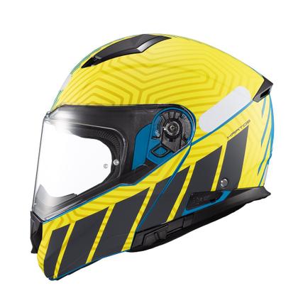 Imagem de Capacete Texx Escam Kratos Cyber Azu Verd Fosc 61